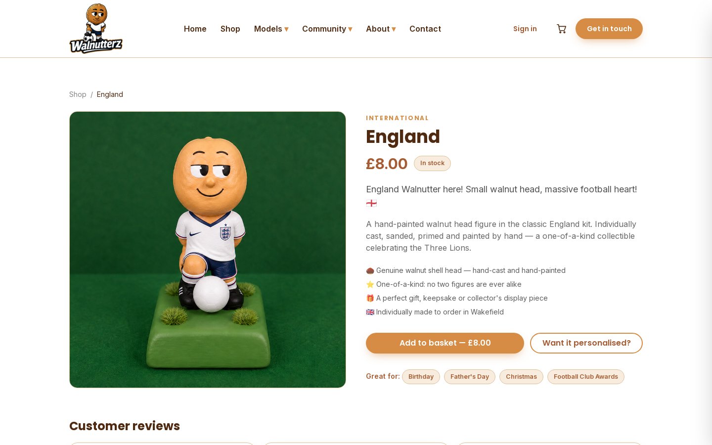 Walnutterz – A Shop and Community for Hand-Painted Football Figures screenshot 2