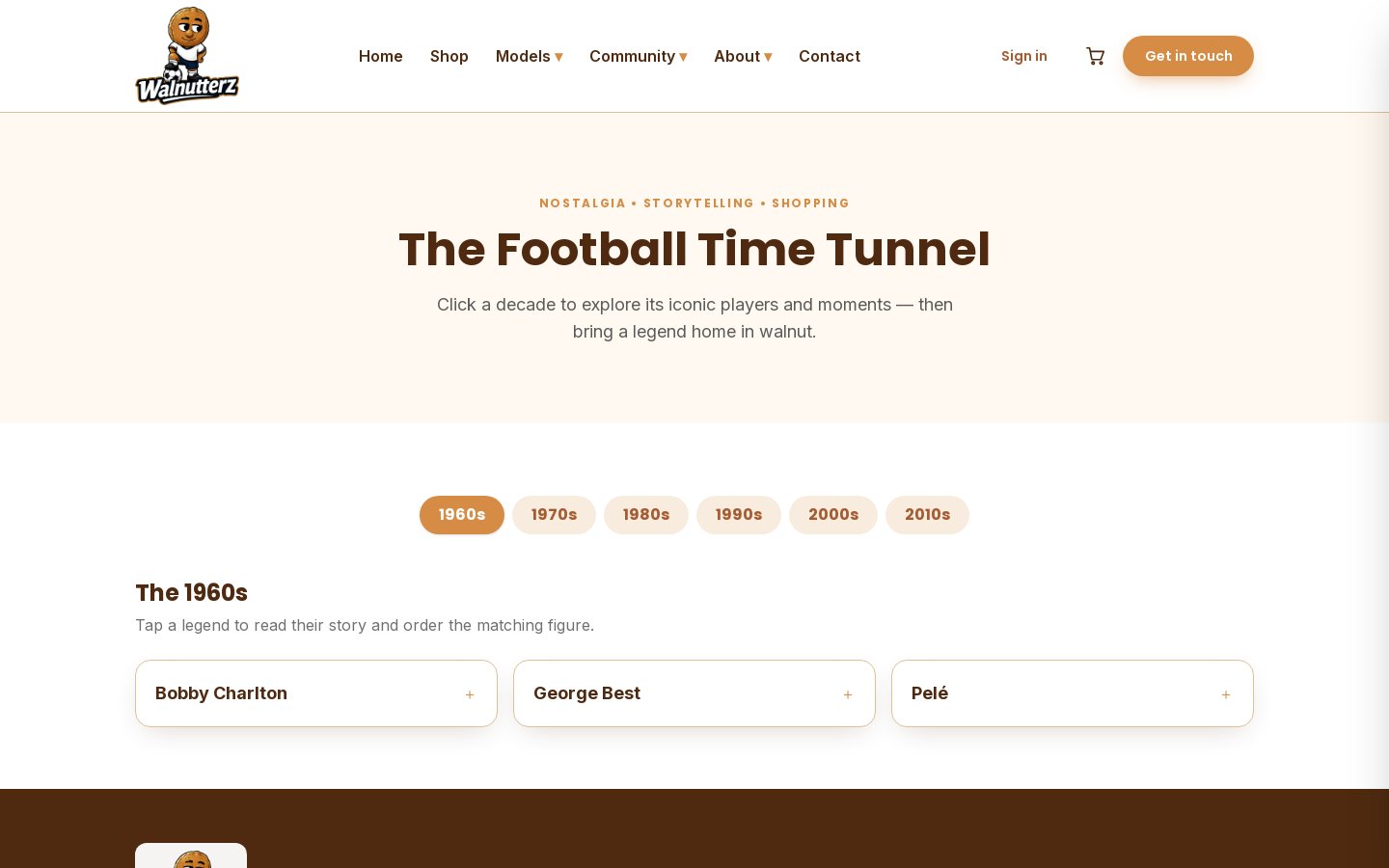Walnutterz – A Shop and Community for Hand-Painted Football Figures screenshot 3