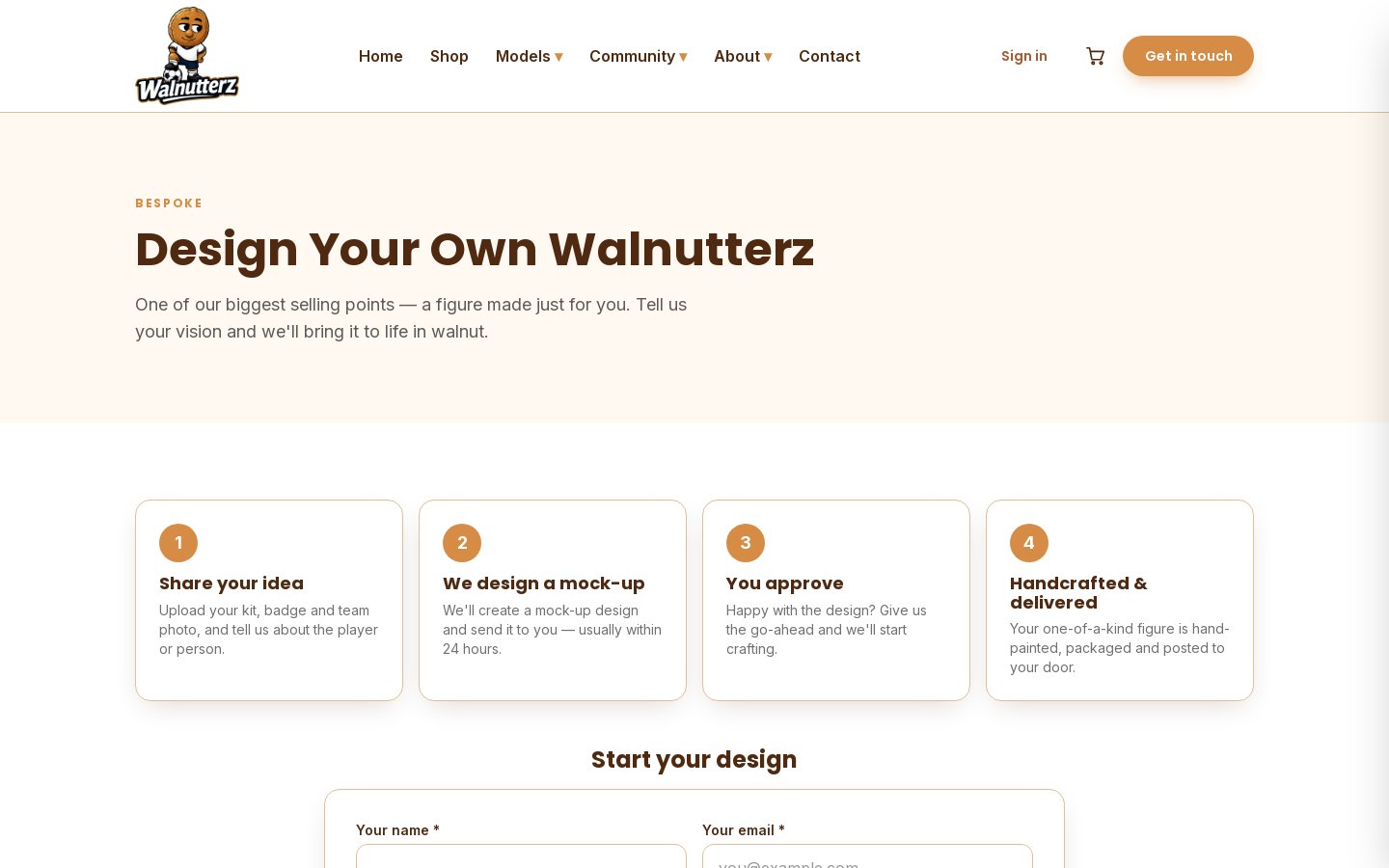 Walnutterz – A Shop and Community for Hand-Painted Football Figures screenshot 4