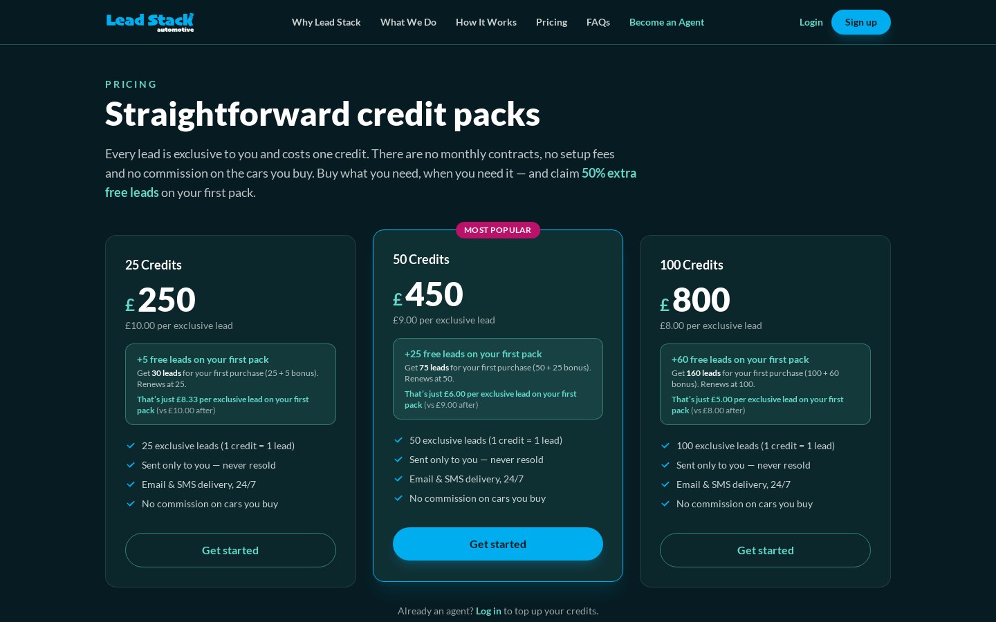 Lead Stack – Exclusive Car Leads, Matched and Delivered Automatically screenshot 3