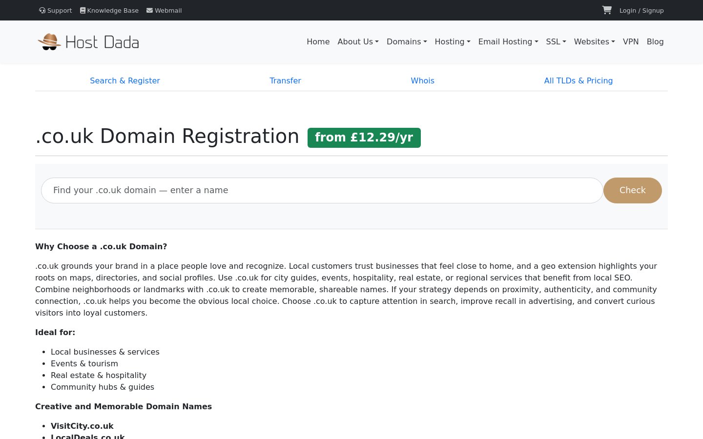 Host Dada – My UK Hosting & Domains Business, Rebuilt Around the Customer screenshot 2