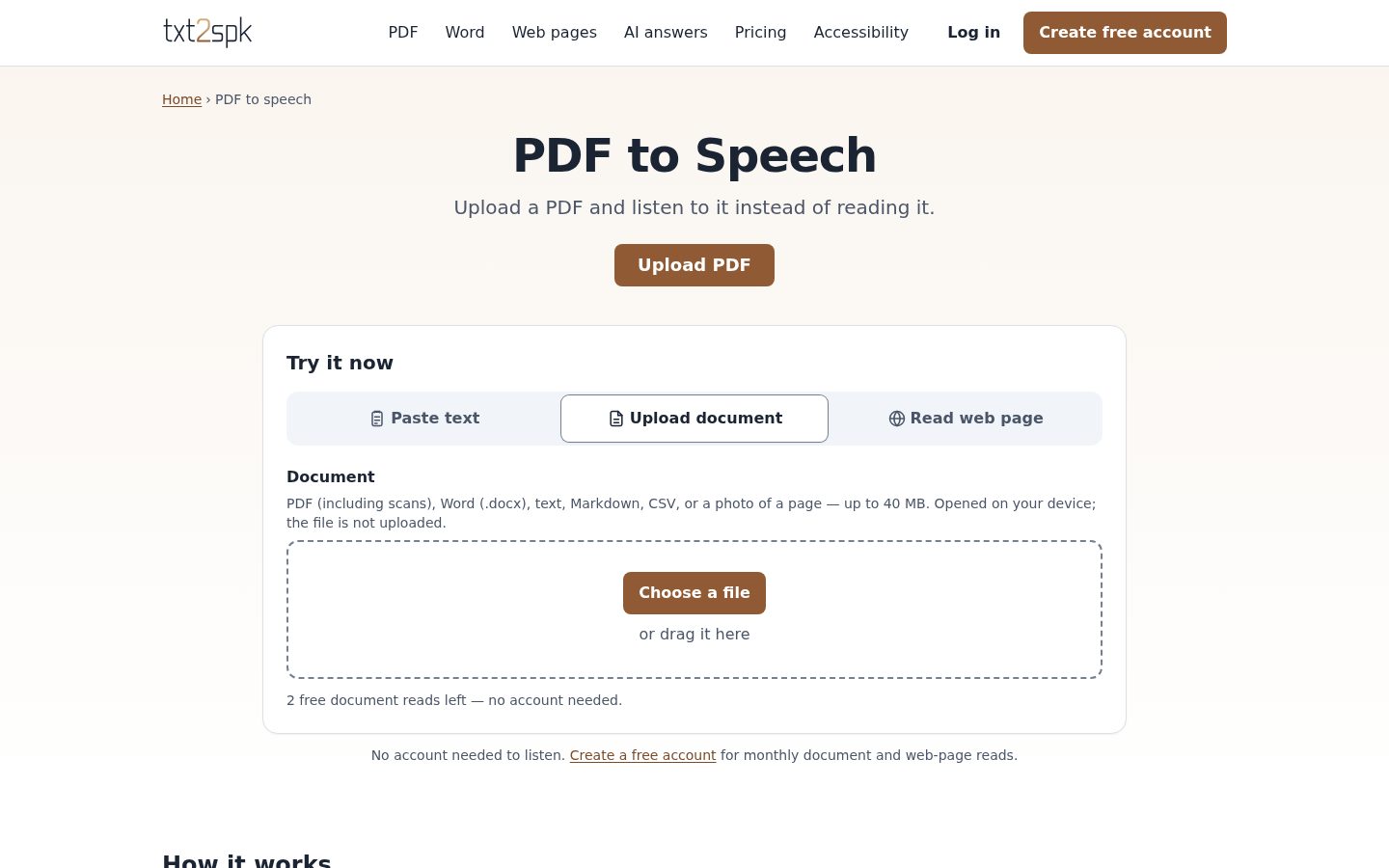 txt2spk – From Personal Workflow Problem to Privacy-First SaaS screenshot 4